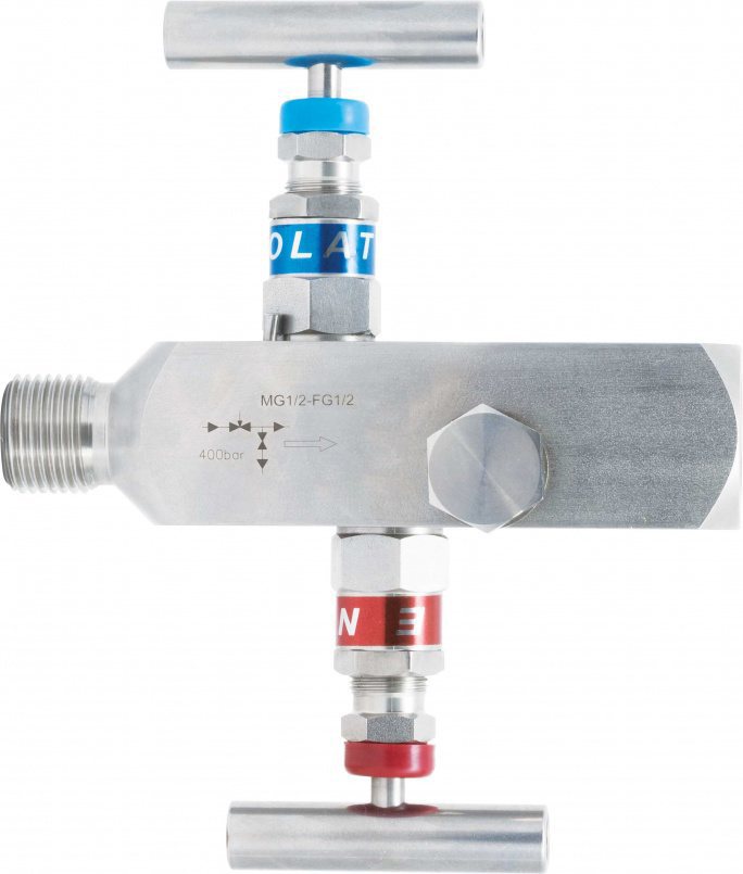 Краны трехходовые Двухвентильный игольчатый клапан из нержавеющей стали ...